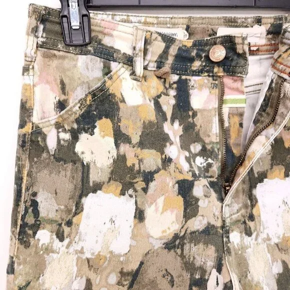 Anthropologie Pilcro Carpenter Jeans Ultra High-Rise Relaxed Women 27 Watercolor - Picture 5 of 14